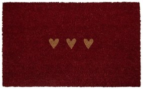 Kokosová rohožka so srdiečkami - 75*45*1 cm
