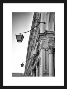 Rámovaný obraz Lampy 30x40 cm, čiernobiely%