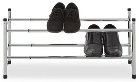 Kovový teleskopický stojan na topánky v striebornej farbe – Premier Housewares