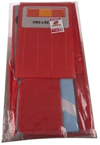 eCarla Úložný detský box a taburet pre deti, POŽIARNY VÔZ, červený