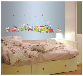 Samolepka Train of circus animals, 120 cm