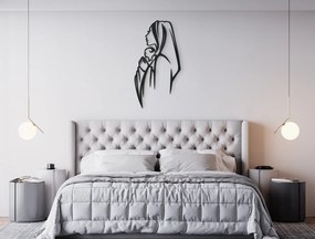 drevko Moderná nálepka Mária s Ježiškom Rozmer obrazu: 44,5 x 23 cm, Farba dekorácie: Čierna