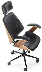 Kancelárske kreslo Ignazio orech/čierna