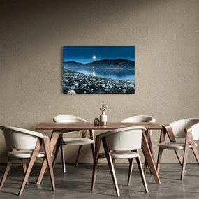Obraz nočné krajiny, Island (90x60 cm)