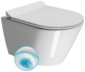 GSI GSI, KUBE X závesná WC misa, GeniusFlush, 36x50cm, biela ExtraGlaze, 941211