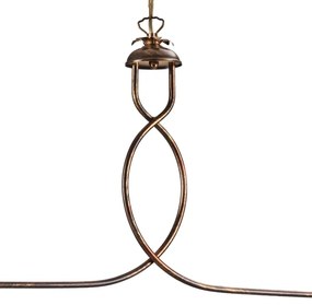 ONLI - Luster na reťazi ROSINA 2xE27/22W/230V bronzová