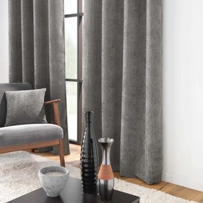 Antracitový záves zo ženilky 140x260 cm Leo – douceur d'intérieur