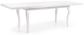 Rozkladací jedálenský stôl Mozart 160/240 biely