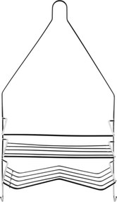 Kúpeľňová polička CARL SILVER 25x45,5 cm strieborná