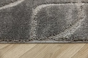 Kúpeľňový koberček Ivona sivý, línie