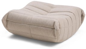 Čalouněný taburet Fugi béžovo-šedý