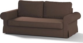 Poťah na sedačku Backabro (pre 3 osoby, rozkladacia) farba produktu hnedá látka zapletaná