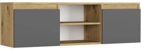 Moderný bezúchytkový TV stolík MODERN 120 cm - rôzne farebné prevedenia biela