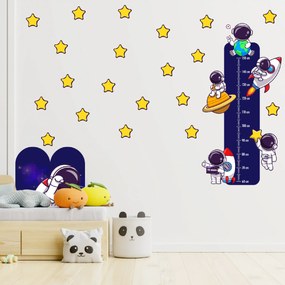 240x120cm Astronauti - sada textilných nálepiek na stenu Veľkosť oblúkovej tapety: 60 cm