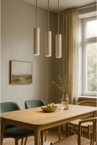 Brilagi - Luster na lanku TUBE 1xGU10/15W/230V béžová/zlatá
