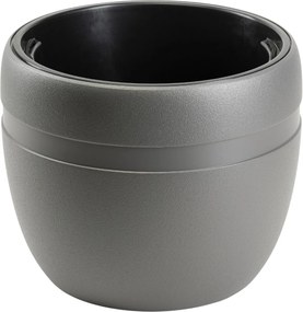 PLASTOVÝ KVETINÁČ LUNA CLASSIC 45,5X38 CM ANTRACITOVÁ