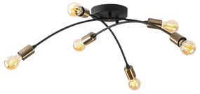 Čierne stropné svietidlo 67x67 cm Banana – Opviq lights