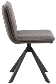 Otočná jídelní židle Flynn šedohnědá