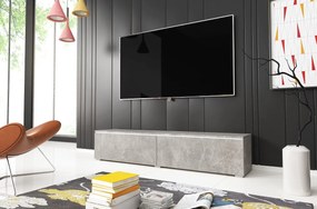 AKCIA - Závesný TV stolík Lowboard D 140 - betón smart