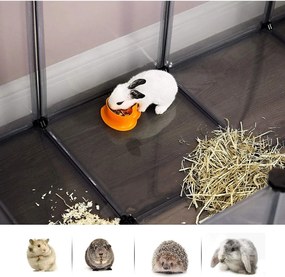 Ohrádka pre malé domáce zvieratá, 20 panelov, šedá