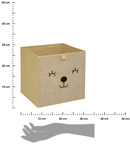 Úložný box Animal, 29x29x29 cm, hnedá