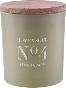 HOME & SOUL Vonná sviečka so sójovým voskom No. 4 Lemon Grass