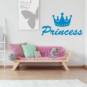 Veselá Stena Samolepka na stenu na stenu Princess Farba: černá