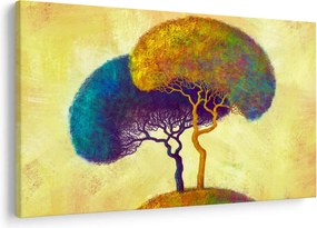 Obraz - Stromy na kopci (90x60 cm)
