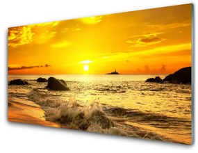 Obraz na skle Oceán pláž príroda 100x50 cm
