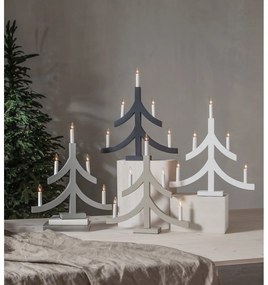 Tmavosivá vianočná svetelná dekorácia Pagod – Star Trading