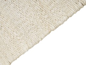 Jutový koberec 160 x 230 cm svetlobéžový LUNIA Beliani