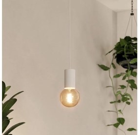 Eglo 900798 - Luster na lanku POZUETA 1xE27/40W/230V biela