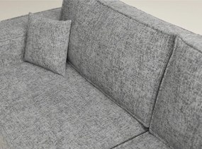 Sivá ženilková rozkladacia/s úložným priestorom rohová pohovka (pravý roh/do L) Tonga – Maison de Rêve