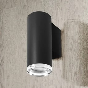 LED RGBW stmievateľné kúpeľňové nástenné svietidlo TURYN 1xGU10/6,5W/230V IP44 čierne