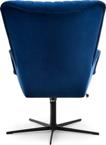 Relaxačné kreslo Elesenta (tmavomodrá + čierna). Akcia -17%. Vlastná spoľahlivá doprava až k Vám domov. 1135692