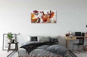 Obraz canvas Winter tea cup 140x70 cm