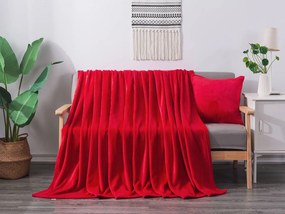 XPOSE® Mikroplyšová deka Exclusive - červená 150x200 cm