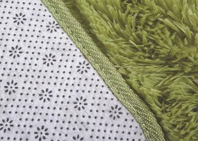 Protišmykový koberec SHAGGY zelený