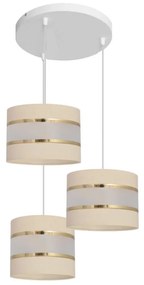 Luster na lanku HELEN 3xE27/15W/230V krémová