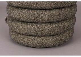 Hnedý taburet z textílie buklé Fern – Dutchbone