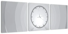 Obraz - 3D tunel (s hodinami) (90x30 cm)
