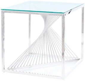 Konferenčný stolík Freddie (sklo + chrómová). Vlastná spoľahlivá doprava až k Vám domov. 1050153