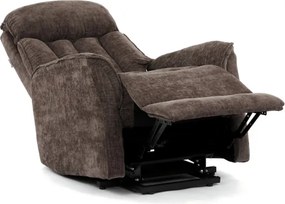 Polohovacie kreslo hnedé, elektrické TV-H9727 BR2