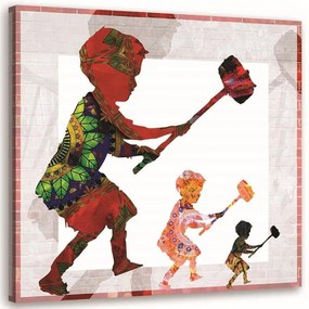 Gario Obraz na plátne Banksy chlapec s kladivom Rozmery: 40 x 40 cm