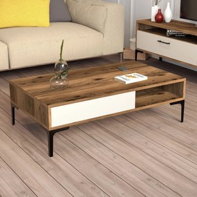 Konferenčný stôl Istanbul - Walnut, Cream