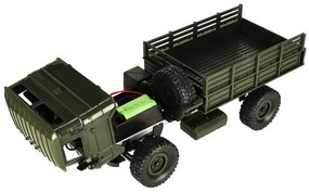 KIK Vojenské terénne nákladné auto na diaľkové ovládanie 4WD 1:16 RTR