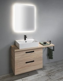 Aqualine Sapho, VEGA pracovná doska 104x45cm, dub platin