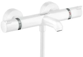 Vaňová batéria Hansgrohe Ecostat bez sprchového setu 150 mm matná bílá 13114700