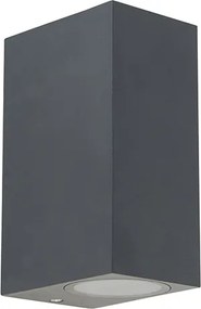 Inteligentná nástenná lampa tmavosivá IP44 vrátane 2 Wifi GU10 - Baleno