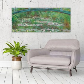 Obraz - Claude Monet, The Japanese Footbridge, reprodukcia (120x50 cm)